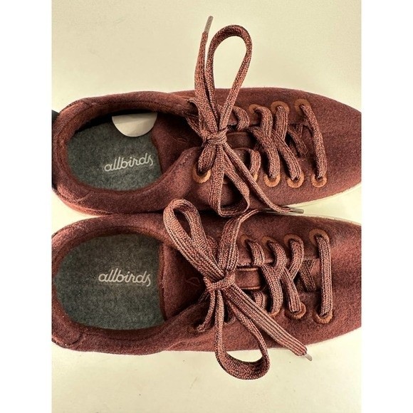 AllBirds merino wool women's sneakers maroon, size 6 - Picture 6 of 9